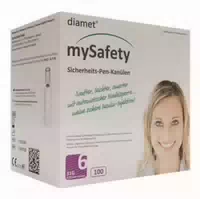 Diamet Mysafety Sicherheits Pen Kanüle 31 g 0,25x6 mm