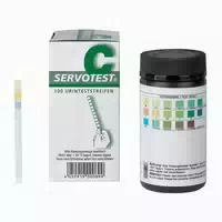 Servotest Diagnose Urinteststreifen für Ph, Glucose, Protein 100 st