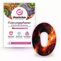 Diasticker Dexcom G6 Fixiertapes Fire