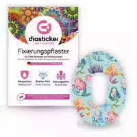 Diasticker Dexcom G6 Fixiertapes Lovely Mermaids