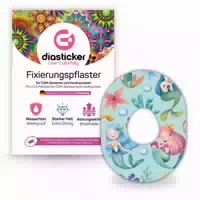 Diasticker Dexcom G7 Fixiertapes Lovely Mermaids