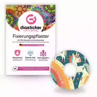 Diasticker Freestyle Libre 3 3 Plus Fixiertapes Unicorn Glow