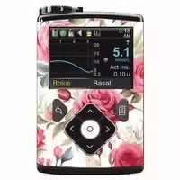 Diasticker Minimed Sticker Inkl Clip 600 700er Serie Red Roses
