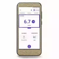 Diasticker Omnipod 5 Sticker Gold Glitzer