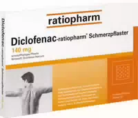 Diclofenac Ratiopharm Schmerzpflaster 140mg 5 St Pflaster