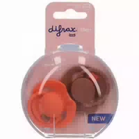Difrax Schnuller Lovi, Ab 18 Moante, Granola Orange