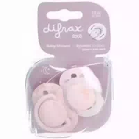 Difrax Schnuller Baby Shower, Glow in The Dark, 0 2 Monate, Rosa