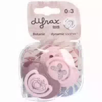 Difrax Schnuller „dynamic Botanic“ Blau – Grün 3–6 Monate