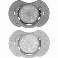 Difrax Schnuller Harmony, 0 3 Monate, Grau