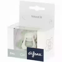 Difrax Schnuller Naturelle 6m Dusty Green Leafs
