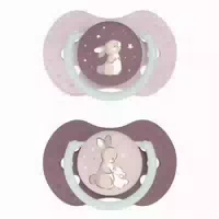 Difrax Schnuller Night & Day, Glow in The Dark, 0 3 Monate, Girl