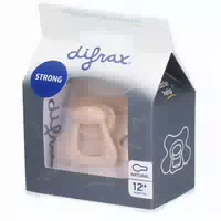 Difrax Schnuller Strong, Ab 12 Monaten, Farbe: Earth