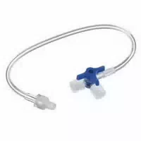 Discofix 3 Dreiwegehahn Mit Verbindungsleitung 25 Cm Blau