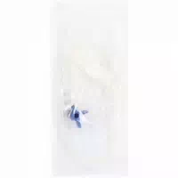 Discofix 3 Dreiwegehahn mit Verbindungsleitung 50 cm Blau