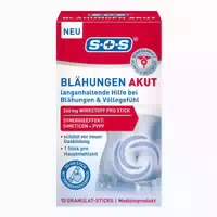 Sos Blähungen Akut | bei Blähungen & Völlegefühl | 10 Sticks 33 g