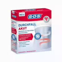Sos Durchfall Akut | für Erwachsene & Kinder | 10 Sachets 79 g