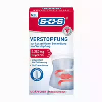 Sos Verstopfung | Glycerin Zäpfchen | 12 Stück 12 st