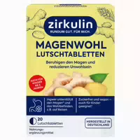 Zirkulin Magenwohl Lutschtabletten | mit Ingwer 20 st