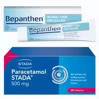 Bepanthen Wund Und Heilsalbe & Paracetamol Stada 500mg Set 1 Sparset