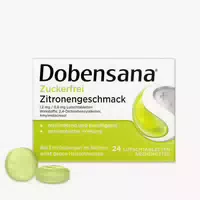 Dobensana Zuckerfrei Zitronengeschmack 1,2 mg & 0,6 mg 24 Lutschtabletten