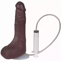 Doc Johnson Bust It Realistischer Spritzdildo Chocolate 24 Cm