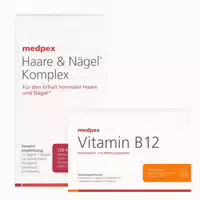 Medpex Haar & Nägel & Medpex Vitamin B12 1 Set