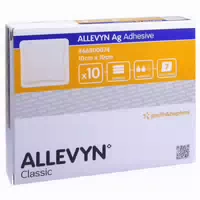 Allevyn Ag Adhesive 10x10 Cm Wundverband 10 St