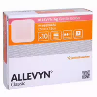 Allevyn Ag Gentle Border 7,5x7,5 Cm Wund 10 St