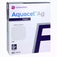 Aquacel Ag Foam Nicht Adhäsiv 10x10 Cm V 10 St