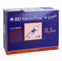 Bd Micro Fine Insulinspritzen 0,3 ml U100 0,3x8 mm