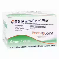Bd Micro Fine Ultra Pen Nadeln 0,23x4 mm 32 g 100 st