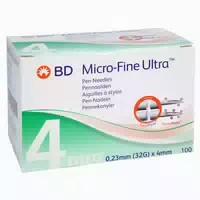 Bd Micro Fine Ultra Pen Nadeln 0,23x4 mm 100 st