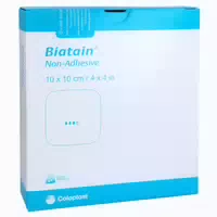 Biatain Schaumverband 10x10 cm Nicht Haf 10 st