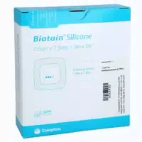 Biatain Silicone Schaumverband 7,5x7,5 cm 10 st