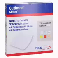 Cutimed Siltec Schaumverb 20x20 cm Nicht 5 st