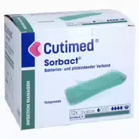 Cutimed Sorbact Tamponaden 2x50 Cm 12 St
