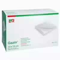 Gazin Mullkomp 7,5x7,5 cm Steril 8fach 50x2 st
