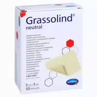 Grassolind Salbenkompressen 5x5 Cm Steri 50 St