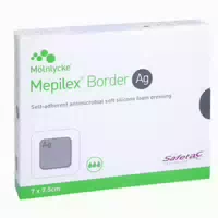 Mepilex Border Ag Schaumverb 7x7,5 Cm St 10 St