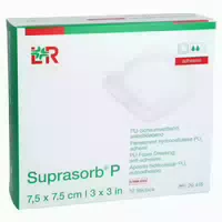 Suprasorb P Pu Schaumv Selbstklebend 7,5x7,5 cm 10 st