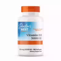 Doctors Best, Vitamin D3, 5 000iu, Hochdosiert, Depot Wochendosis, Weichkapseln
