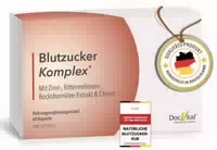 Docvital Blutzucker Komplex Unterstützung des Normalen Blutzuckerspiegels & bei Insulinresistenz
