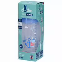 Dodie Anti Kolik Flasche Mer Flacher Sauger 3 Geschwindigkeiten 6 Monate und Mehr