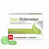 Dolo Dobendan Halstabletten Zuckerfrei mit Betäubender Wirkung bei Halsschmerzen