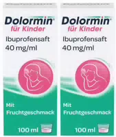 Dolormin für Kinder Ibuprofensaft 40mg Pro ml Suspension 2 X 100 ml Suspension