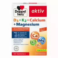 Doppelherz Aktiv D3 K2 Calcium Magnesium 30 St Tabletten