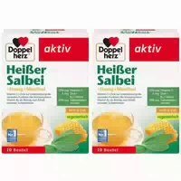 Doppelherz Heißer Salbei Honig Menthol mit Vitamin C Zink 10 st