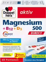 Doppelherz Aktiv Magnesium 500 B12 D3 Depot Direct 60 Portionen