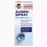 Doppelherz System Augentropfen Hyaluron 0,3 % Aloe Vera