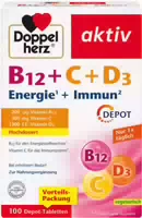 Doppelherz Aktiv B12 C D3 Energie Immun 30 st Tabletten